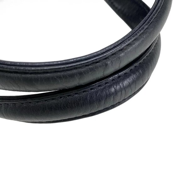 CHANEL Chocolate Bar Stitch - Black Nylon Leather Handbag - Picture 15 of 16